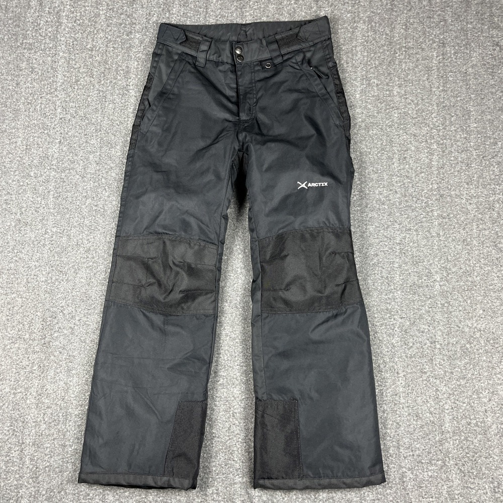 Arctix Kids Snow Pants Large Black Reinforced Knees Gorp Skiing Snow Insulated